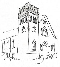 Knox United Church Fernie - Sketch by Ance Building Services